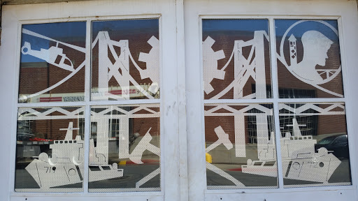 Machinery Technician and Damage Controlman Window Mural