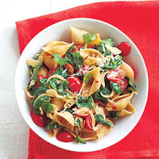 Spinach-Tomato Pasta Shells