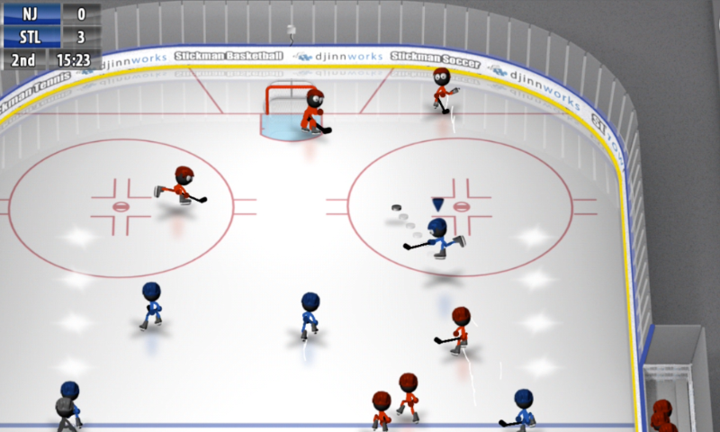 Android application Stickman Ice Hockey screenshort