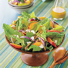 Nectarine, Goat Cheese and Almond Salad