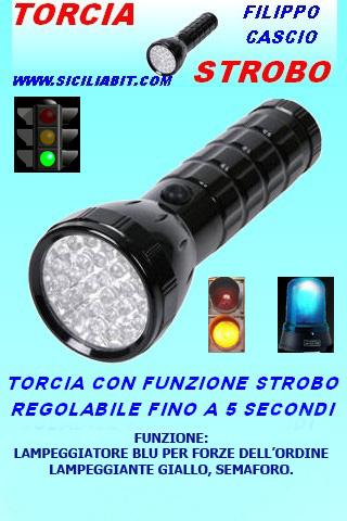 torcia flashlight strobe