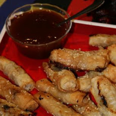 Chicken Rolls With Plum Sauce