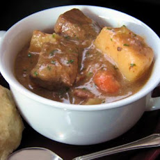 Pressure Cooker Golden Mushroom Beef Stew