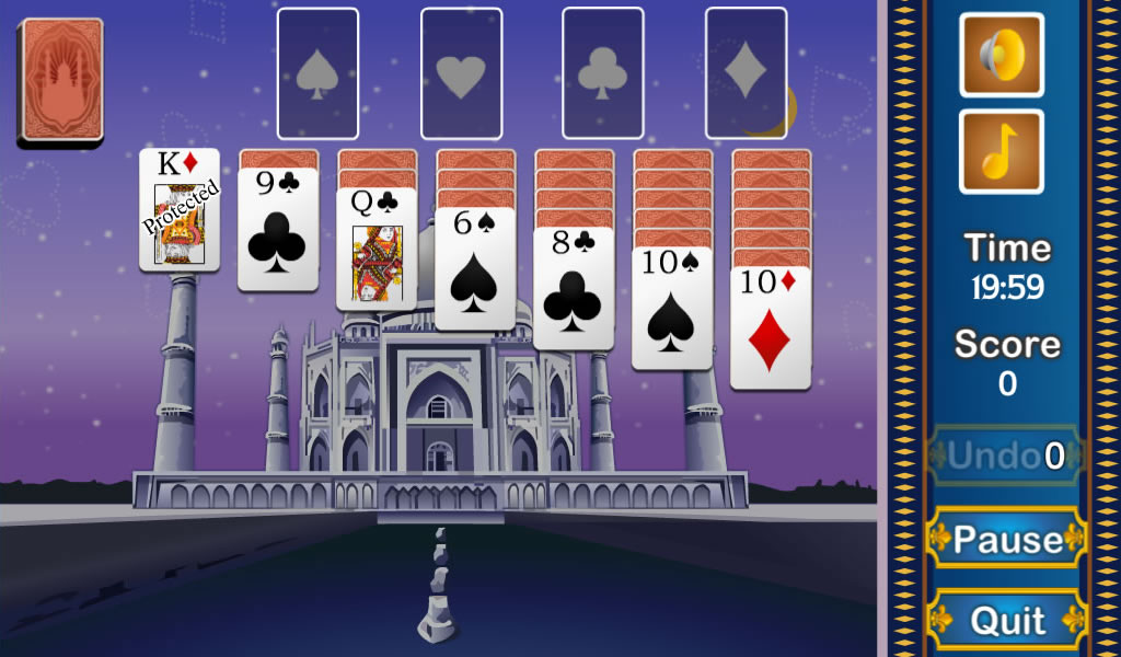 Android application Taj Mahal Solitaire screenshort