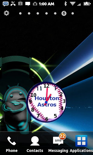 Houston Astros Clock Widget