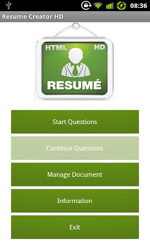 Resume Creator HD + HTML