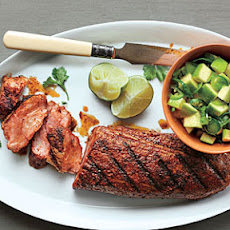Spanish Pork with Apple-Citrus Salsa