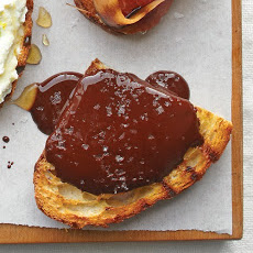 Melted Chocolate with Fleur de Sel Bruschetta
