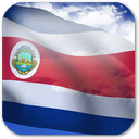 3D Costa Rica Flag + mobile app icon