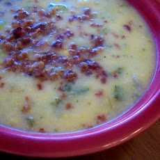 Leftover Mashed Potato & Cheddar Soup