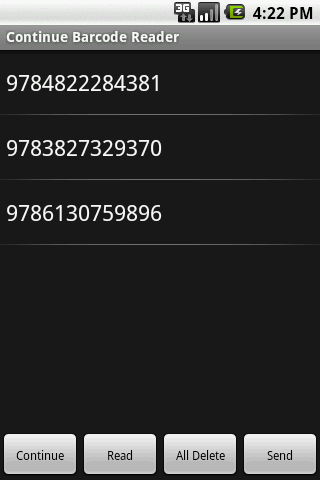 Continue Barcode Reader