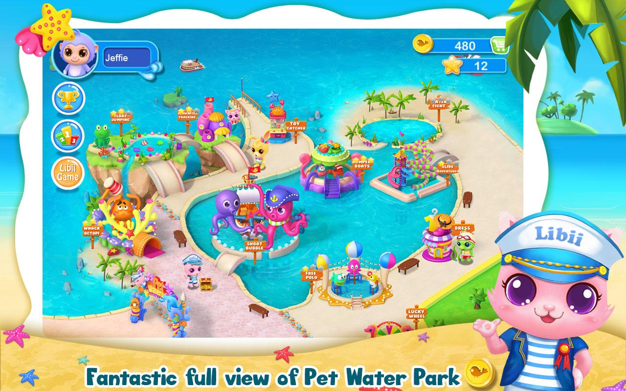 Android application Pet Waterpark screenshort