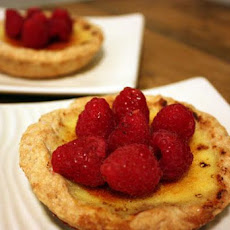 Raspberry Crème Brûlée Tartlets