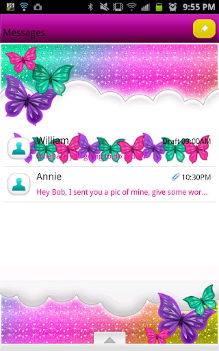 【免費個人化App】GO SMS - Bright Rainbow Sky-APP點子