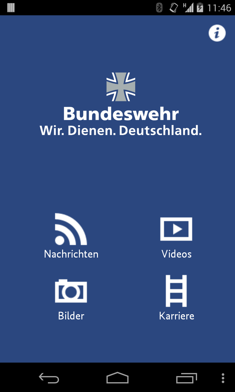 Android application Bundeswehr screenshort