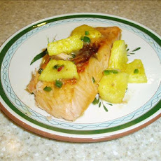 Maple-Glazed Salmon With Pineapple