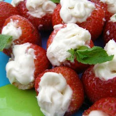 Stuffed Strawberry Cheesecakes