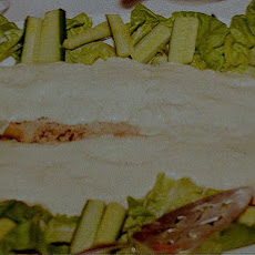 Salmon with Mousseline Sauce and Cucumber