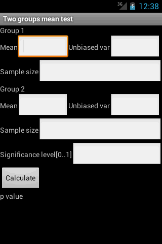 Two Groups Mean Test