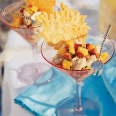 Crab Cocktail with Parmesan Chips