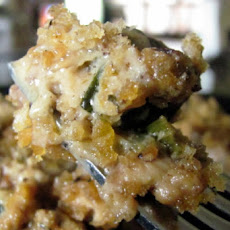 Alligator Sausage & Crawfish Casserole