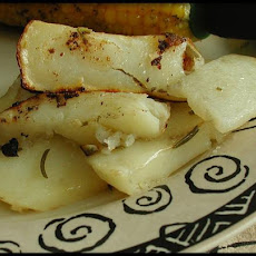 Ivo's Foil Barbecued Potatoes With Rosemary - BBQ