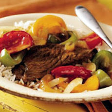 Slow Cooker Pepper Steak