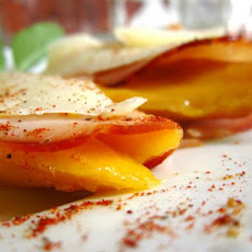 Mango Wedges Wrapped in Serrano Ham