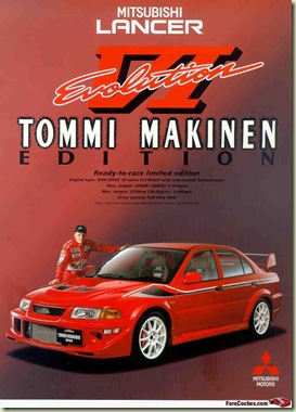 Mitsubishi Lancer Evolution VI GSR TOMMI MAKINEN Edition