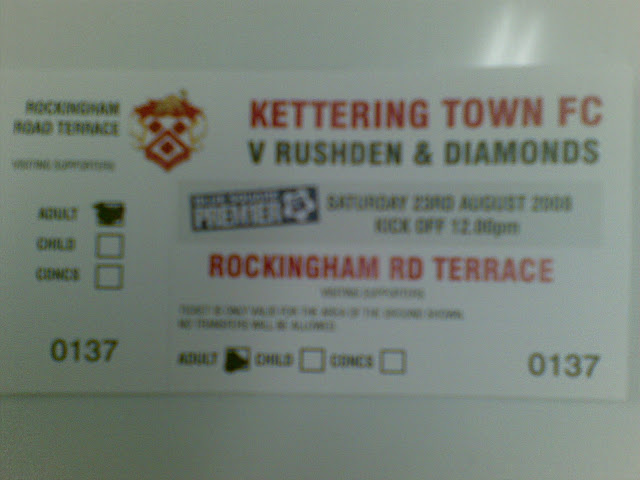 Our photographer shows off his ticket for next Satudays grudge match.
