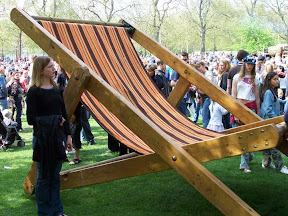 The girl's deck chair