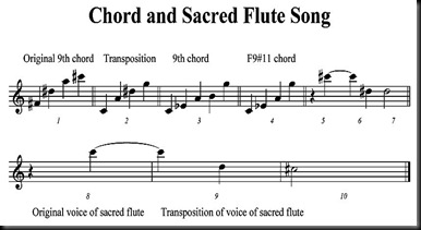 Chord and sacred flute song