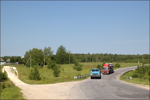 На трассе