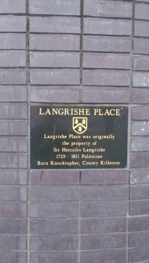 Langrishe Place Plaque