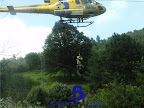 rescate fluvial en Trubia