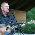 Scott Zylstra singing at Reed City Concerts in the Park, Summer 2007.