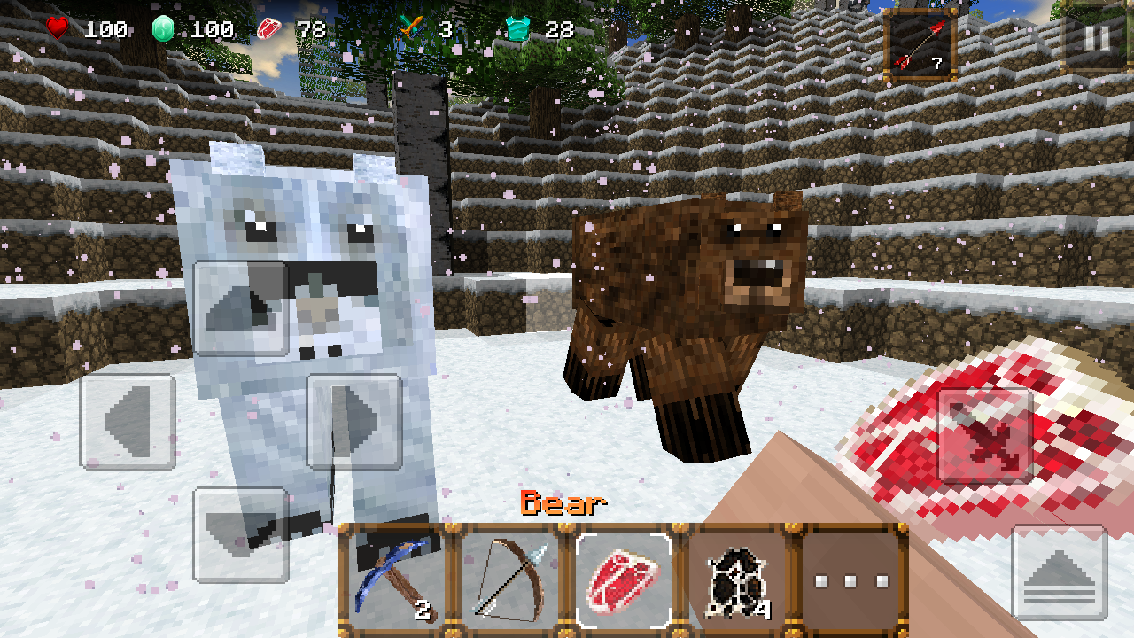 Android application Winter Craft 3: Mine Build screenshort