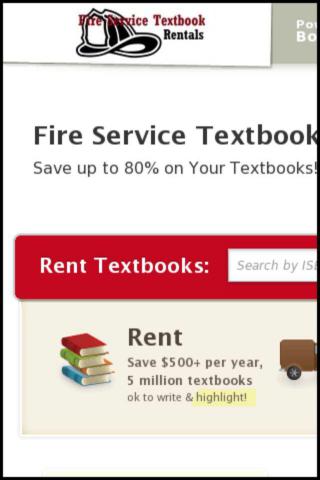 Fire Service Book Rentals