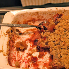 Breakfast Crisp with Apples, Pears, and Cranberries