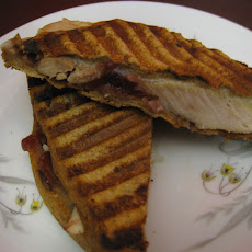 Dark Meat Turkey Panini with Montasio Cheese-Leftover Heaven