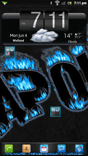 Go Launcher MMA Blue Theme