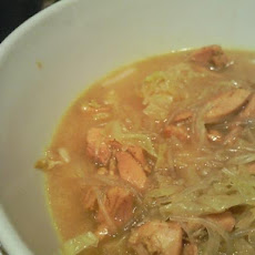 Chicken Floating in Curried Coconut Soup