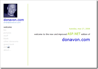 donavon.com from 2002