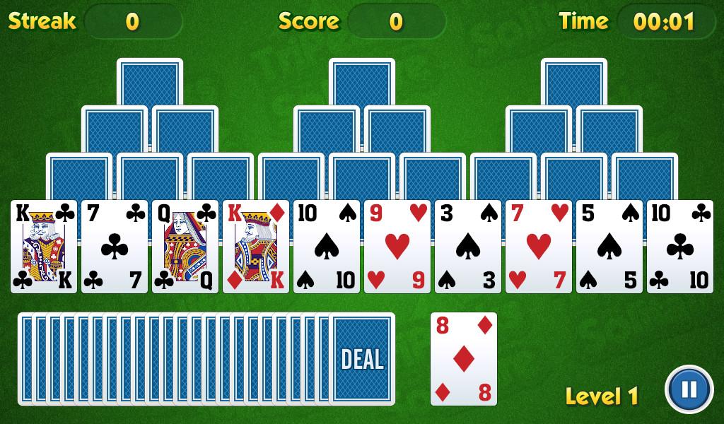 Android application TriPeaks Solitaire Challenge screenshort