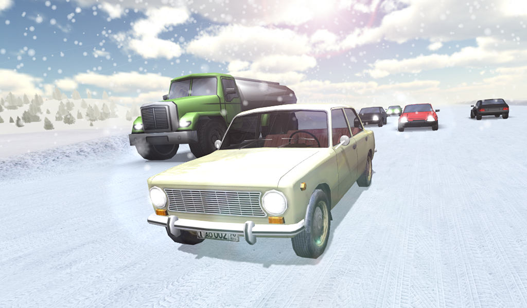 Android application Russian Traffic Racer screenshort