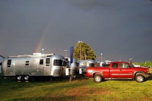 Rainbow over Airstream