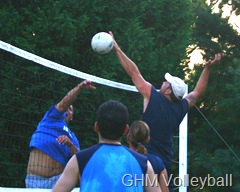 Action at the net Action at the net