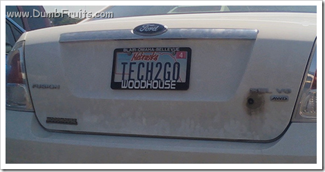 geek licence plate : tech2go tech to go mobility