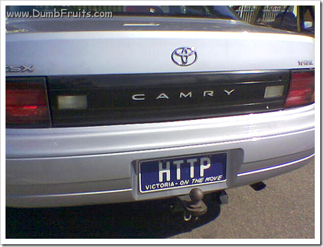 geeky http license plate