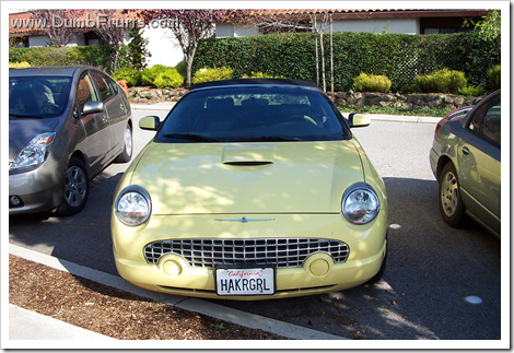geek licence plate : hacker girl geek girlfriend car